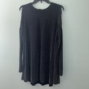 NWT Show Me Your MuMu Teddy Tunic Dancing Queen Dress- Shine Black Medium A17